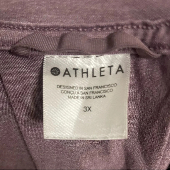 Athleta Women’s 3X Purple Knot-Front Sleeveless Tank Top - Picture 4 of 10